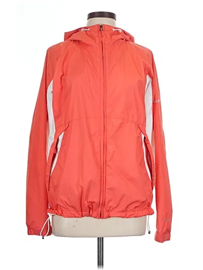 Pre-owned Columbia Zip Up Hoodie In Orange