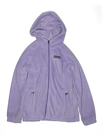 Pre-owned Columbia Kids' Zip Up Hoodie In Purple