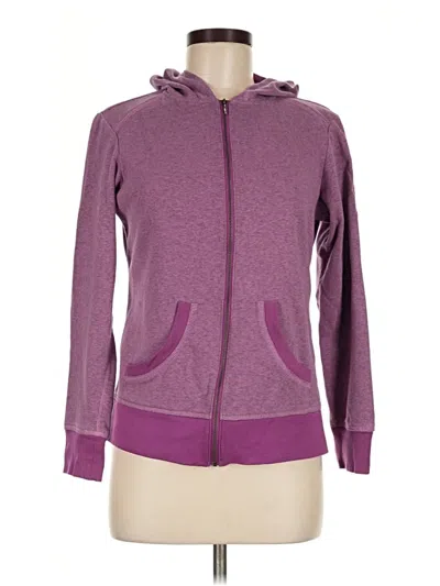 Pre-owned Columbia Zip Up Hoodie In Purple