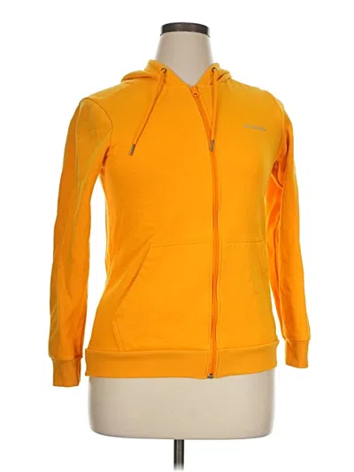 Pre-owned Columbia Zip Up Hoodie In Yellow