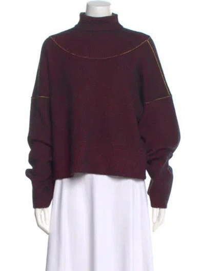 Pre-owned Colville Alpaca Turtleneck Sweater In Multi