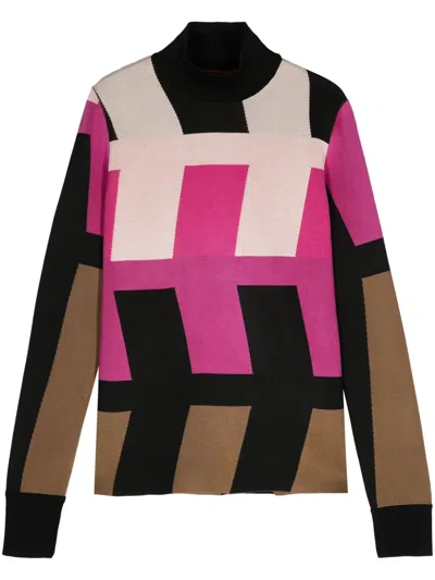 Colville Arrow Geometric-print T-shirt In Pink