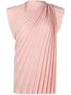 Colville Cerith Pleated Top In Pink