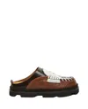 Colville College Chunky Mules In Brown