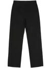 Colville Cotton Straight-leg Trousers In Black