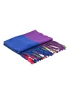 Colville Cristobal Two-tone Fringed Scarf In Multi