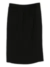 Colville Drawstring Midi Skirt In Black