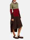 Colville Multicolor Wing Knit Dress In Rot