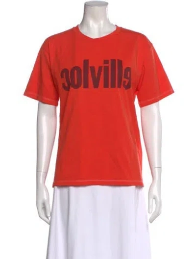 Pre-owned Colville Graphic Print Crew Neck T-shirt W/ Tags In Orange