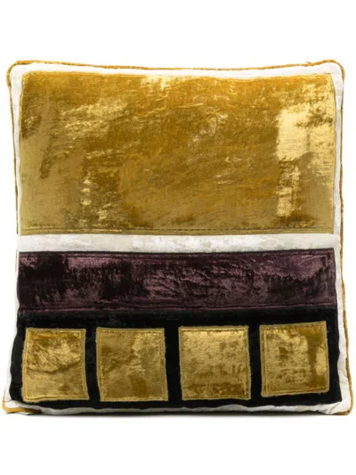 Colville Grid Cushion (47cm X 47cm) In Yellow