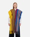 Colville Multicolor Soliman Cotton Striped Poncho In Multi