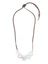 Colville Murano Glass Necklace In White
