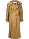 Colville Oversized Trench Coat In Brown
