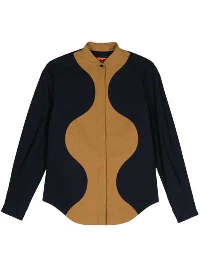 Colville Sotsass Colour-block Shirt In Blue