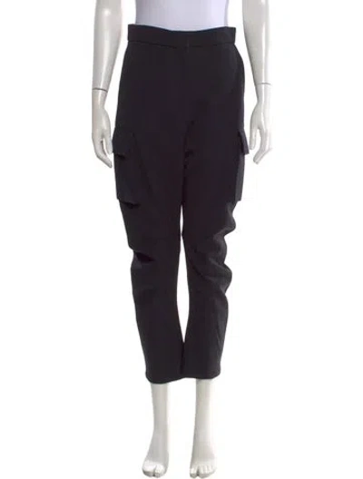 Pre-owned Colville Virgin Wool Straight Leg Pants In Black
