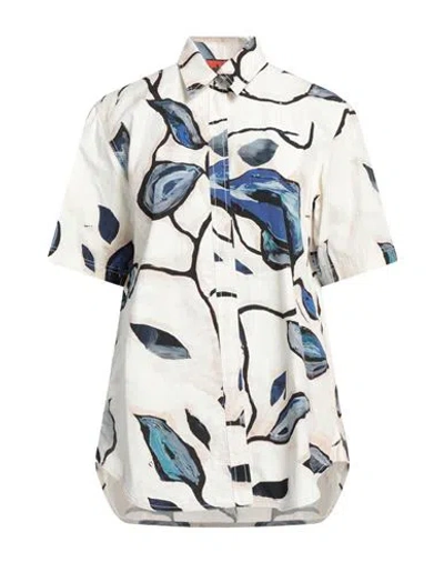 Colville Woman Shirt Ivory Size 8 Cotton In White