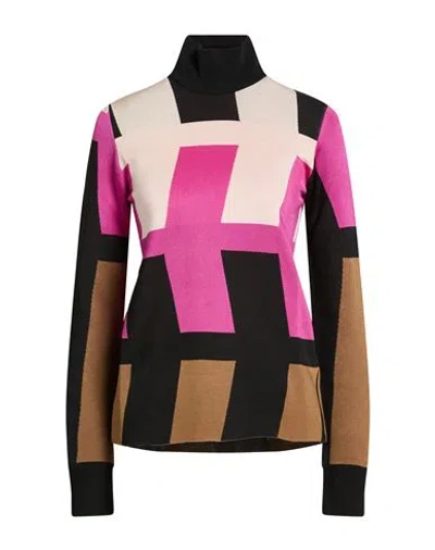 Colville Woman Turtleneck Fuchsia Size L Viscose In Multi