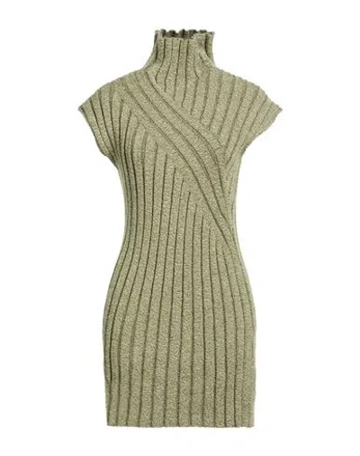 Colville Woman Turtleneck Sage Green Size L Wool, Polyester In Multi
