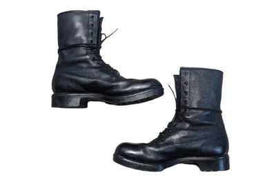 Pre-owned Combat Boots X Military Vintage 70's Combat Boots In Black