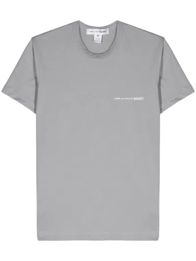 Comcomme Des Garçons Shirtme Des Garçons Shirt T-shirt With Logo In Gray