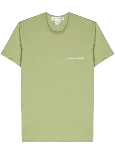 Comcomme Des Garçons Shirtme Des Garçons Shirt T-shirt With Logo In Green