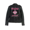 Come On Women's Black Wild Leather Jacket In Black