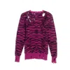 Come On Women's Pink Animal Print Sweater In Pink