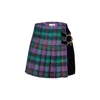 Come On Women's Purple Jack Tartan Violet Skirt In Multi