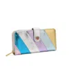 Comeco Inc Rainbow Wallet In Metallic In Multi