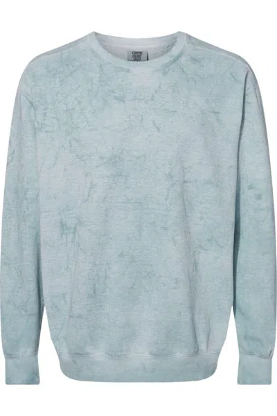 Comfort Colors Colorblast Crewneck Sweatshirt In Blue
