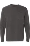 Comfort Colors Garment-dyed Heavyweight Long Sleeve Pocket T-shirt In Multi