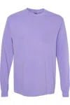 COMFORT COLORS GARMENT-DYED HEAVYWEIGHT LONG SLEEVE POCKET T-SHIRT