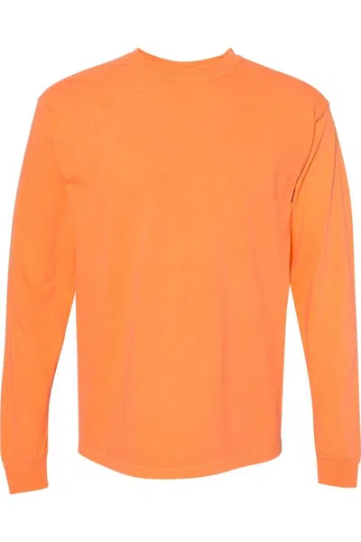 Comfort Colors Garment-dyed Heavyweight Long Sleeve T-shirt In Yellow