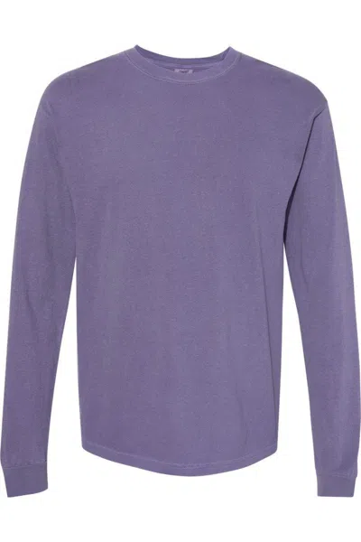 Comfort Colors Garment-dyed Heavyweight Long Sleeve T-shirt In Yellow