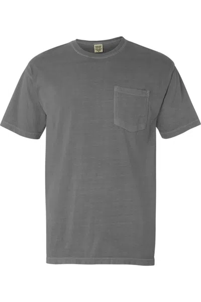 Comfort Colors Garment-dyed Heavyweight Pocket T-shirt In Grey