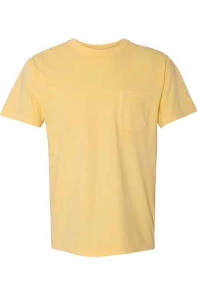 Comfort Colors Garment-dyed Heavyweight Pocket T-shirt In Yellow