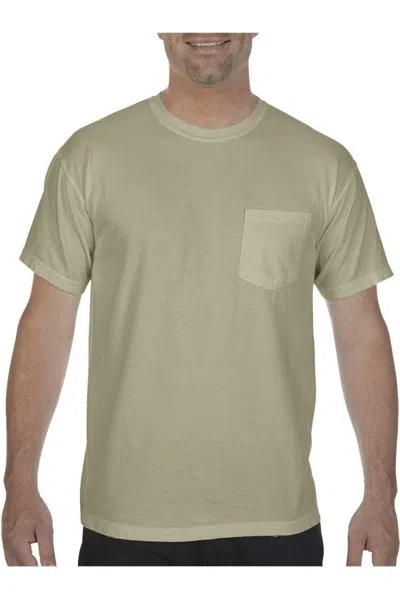 Comfort Colors Garment-dyed Heavyweight Pocket T-shirt In Silver