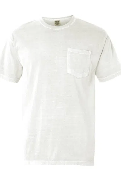 Comfort Colors Garment-dyed Heavyweight Pocket T-shirt In White