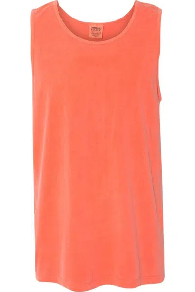 Comfort Colors Garment-dyed Heavyweight Tank Top In Pink