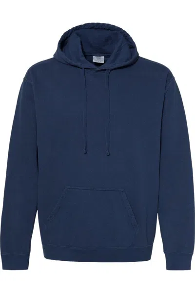 Comfort Colors Garment-dyed Hooded Sweatshirt In Blue
