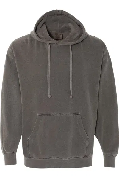 Comfort Colors Garment-dyed Hooded Sweatshirt In Gray