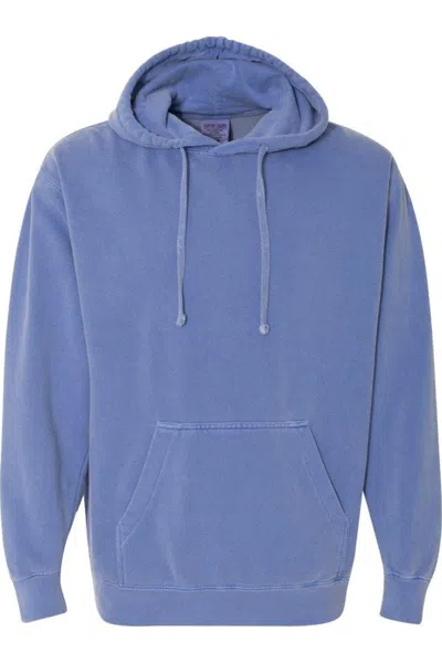 Comfort Colors Garment-dyed Hooded Sweatshirt In Purple