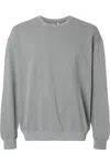 Comfort Colors Garment-dyed Lightweight Fleece Crewneck Sweatshirt In Grey