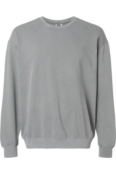 Comfort Colors Garment-dyed Lightweight Fleece Crewneck Sweatshirt In Grey