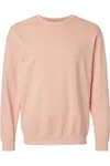 Comfort Colors Garment-dyed Lightweight Fleece Crewneck Sweatshirt In Pink