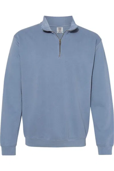 Comfort Colors Garment-dyed Quarter Zip Sweatshirt In Multi