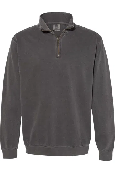 Comfort Colors Garment-dyed Quarter Zip Sweatshirt In Multi