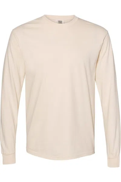 Comfort Colors Garment-dyed Heavyweight Long Sleeve T-shirt In Neutral