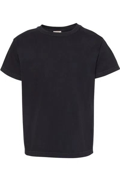 Comfort Colors Kids' Garment-dyed Youth Heavyweight T-shirt In Black