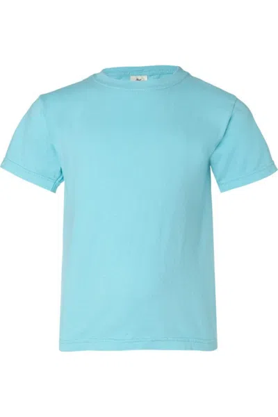 Comfort Colors Kids' Garment-dyed Youth Heavyweight T-shirt In Blue
